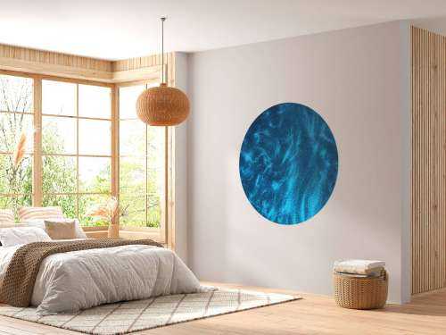 Blauwe glitter stroom