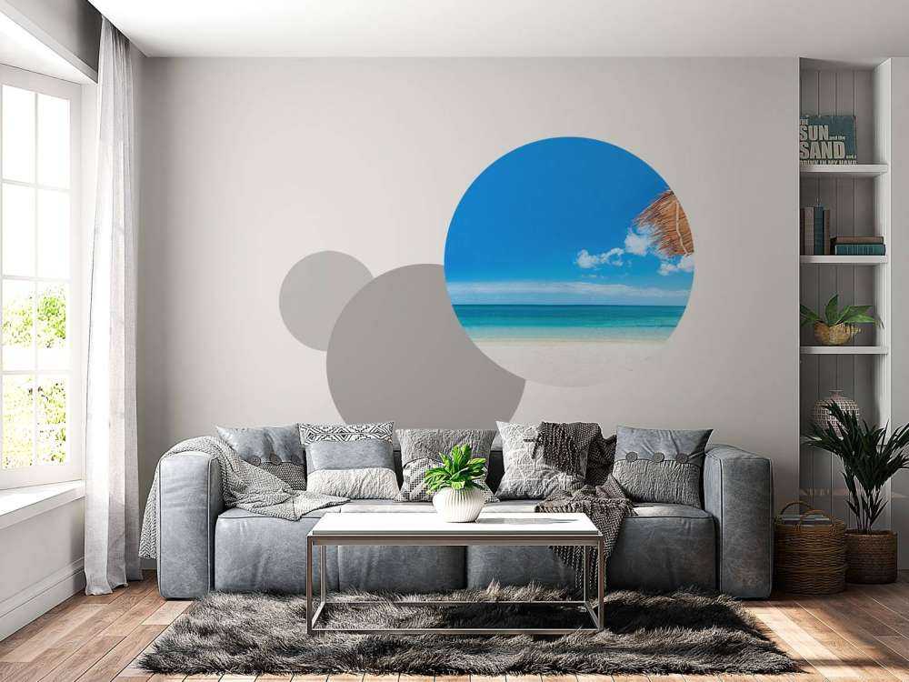 Ligstoelen op het strand