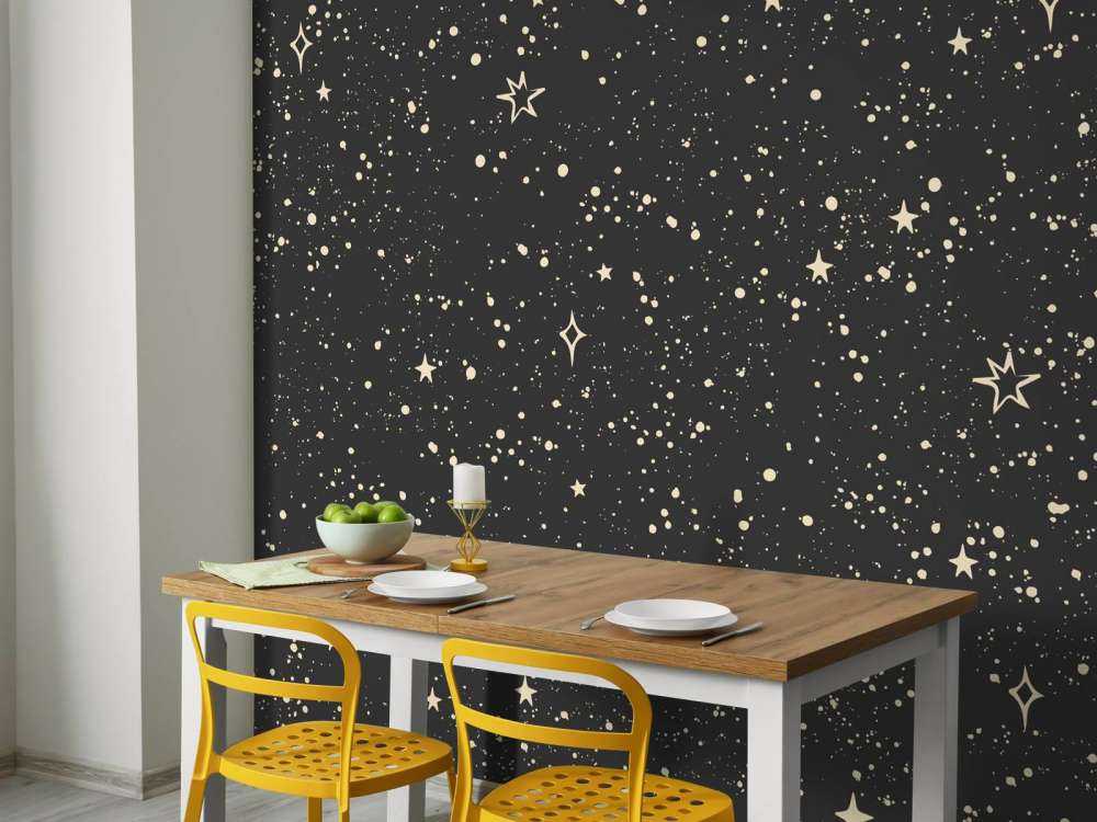 Sprankelende sterren in nachtlicht