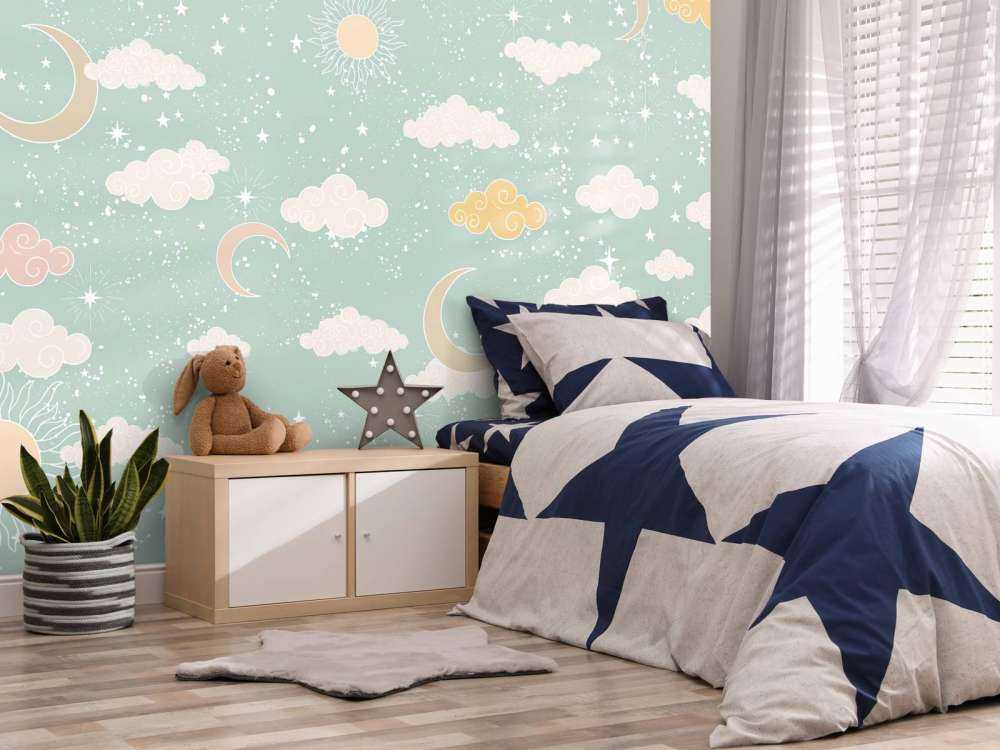 Hemellicht in pastel en mintgroen