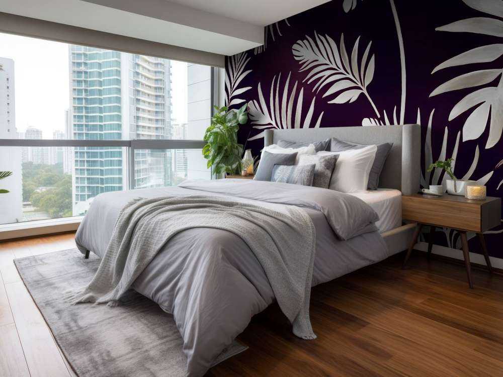 Golden leaves on dark Steel Blue