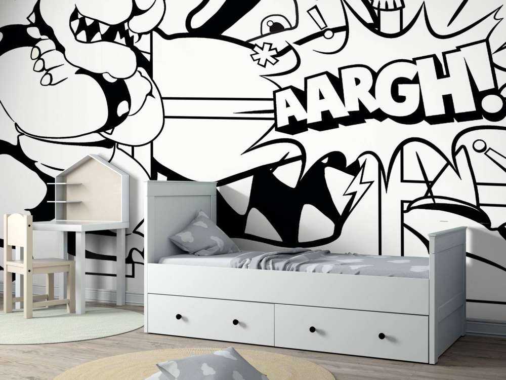 Monsterkracht in stripscènes