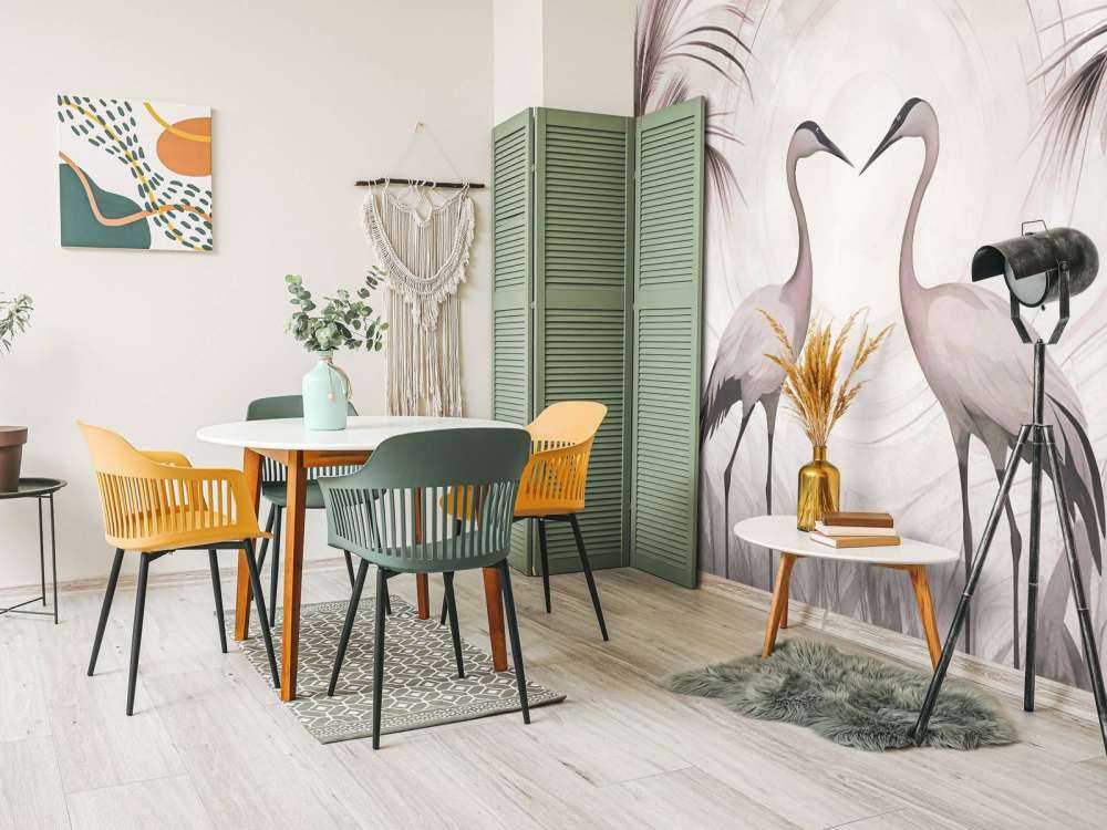 Cranes at Sunset Pink