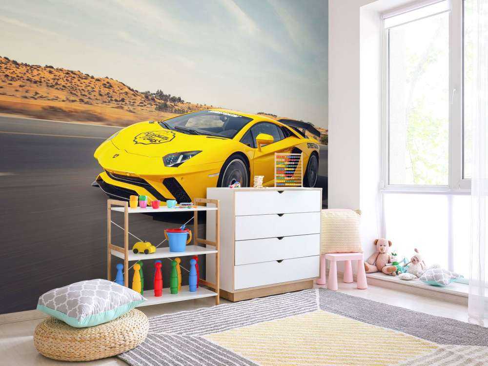 Lamborghini Aventador in actie