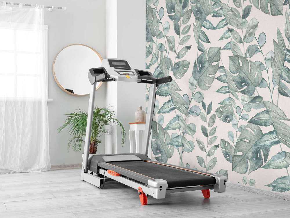 Tropisch bladmotief in waterverf