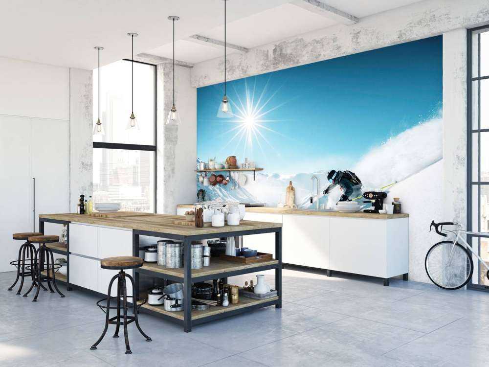 Poedersneeuw onder ijzige winterzon