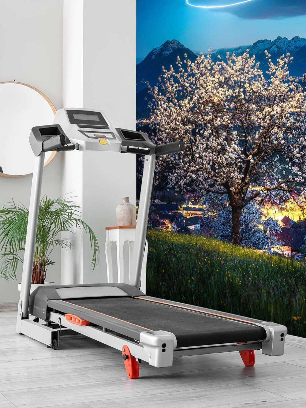 Bloesemboom bij nachtelijk licht