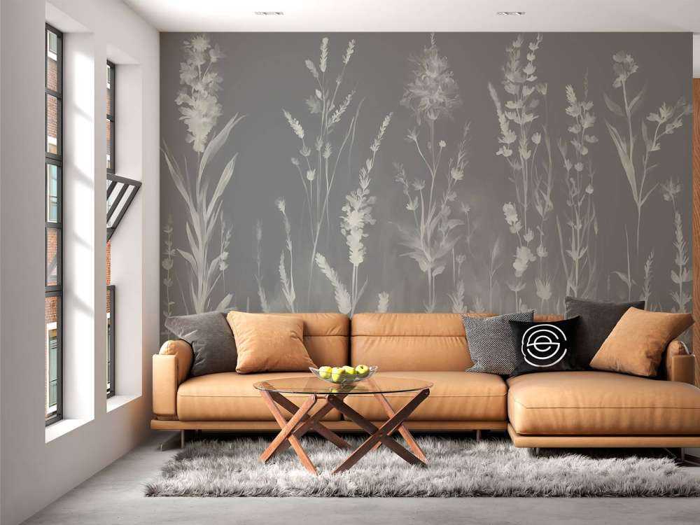 Lavender Glade Seamless Silver Gray