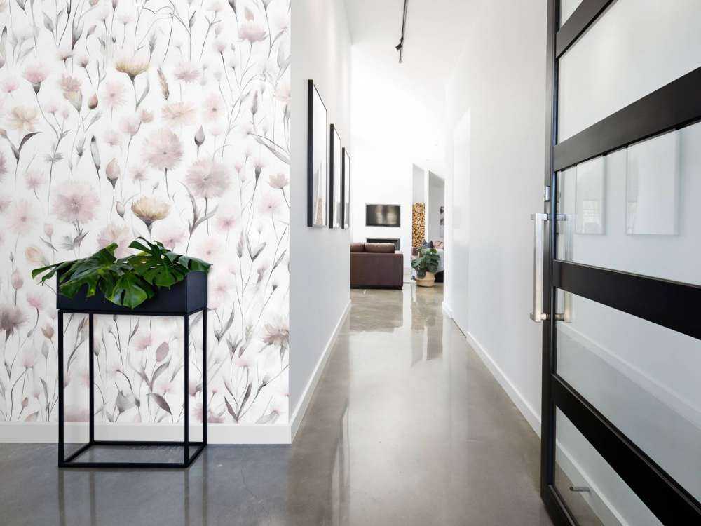 Cornflowers and field grasses Pink