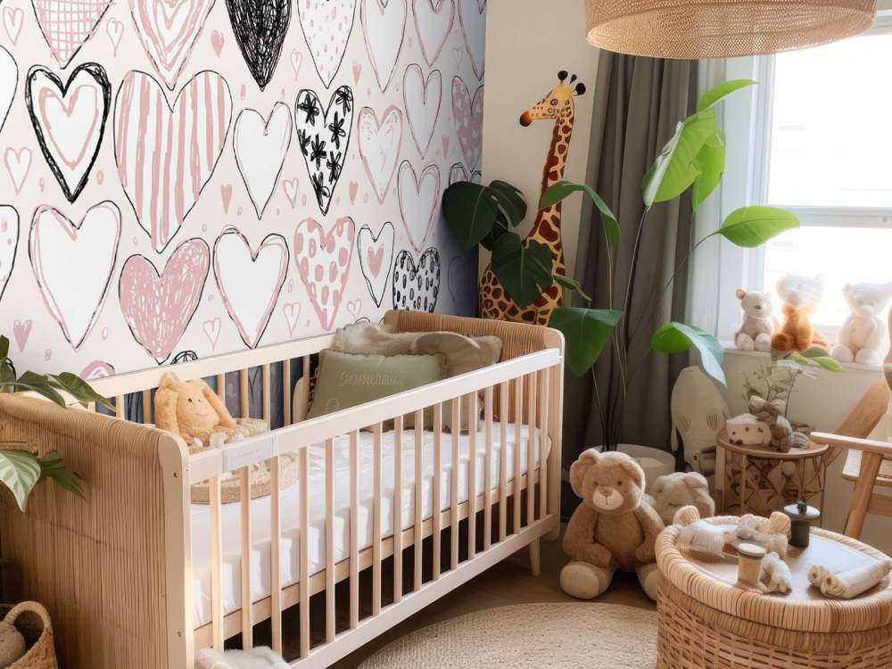 Hartjesmix in pastel en inkt