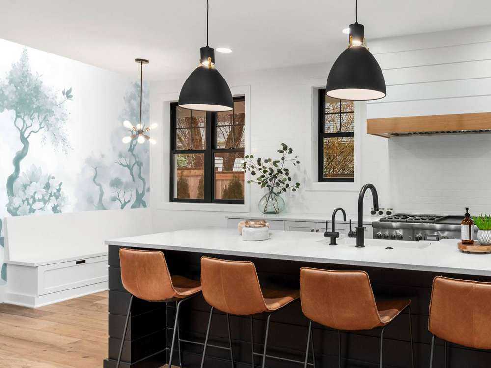 Blooming trees Green