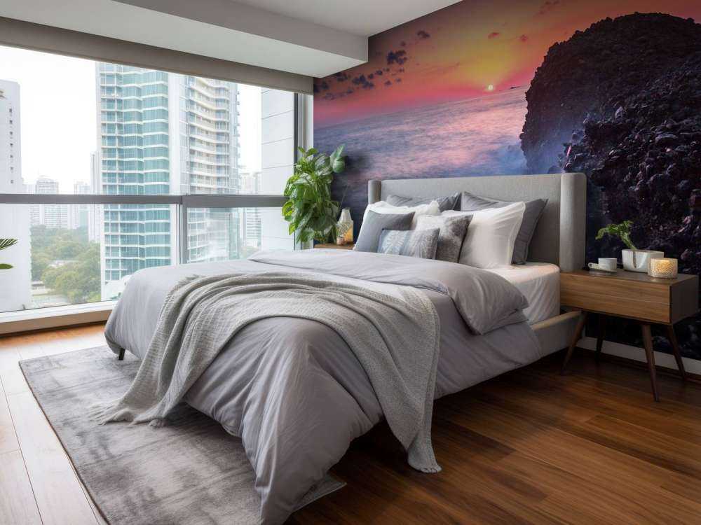 Lavakust in avondlicht