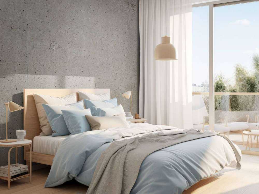 Muur van betonplaten