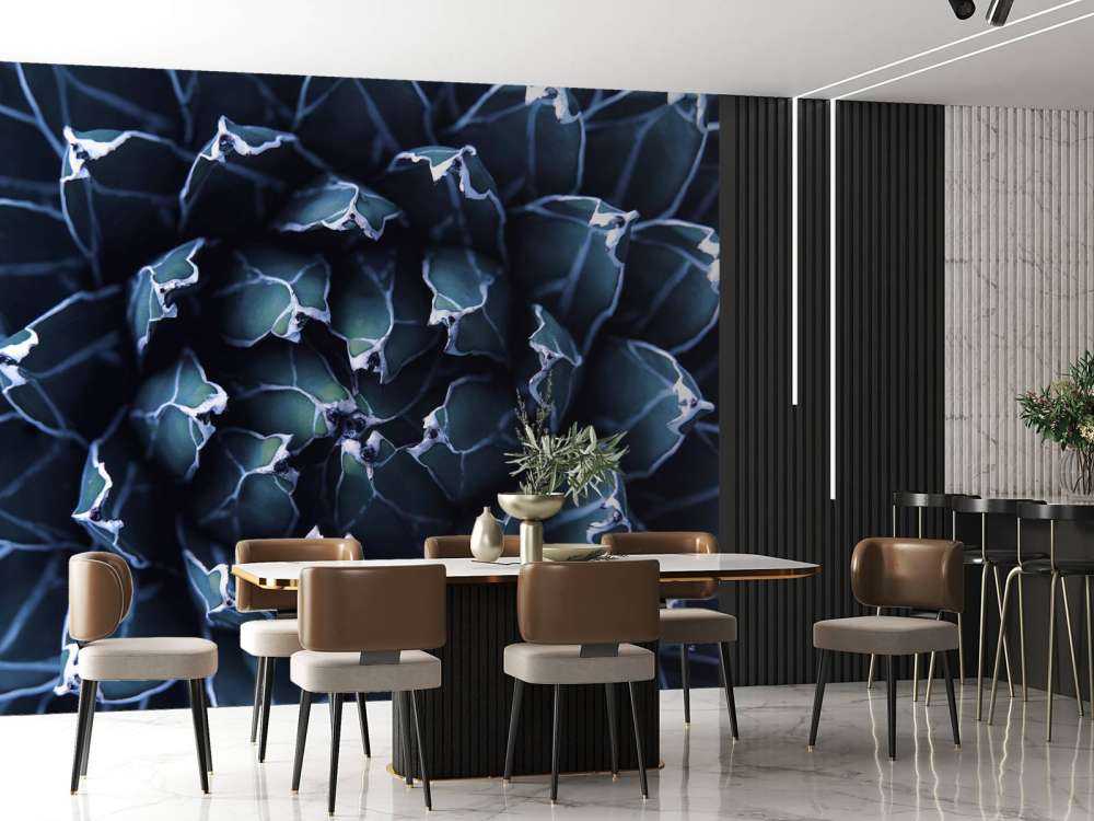 Donkerblauwe vetplant