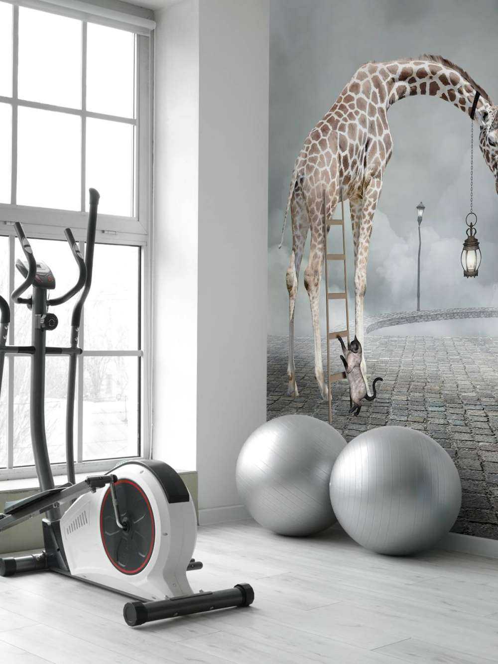 Fantasie landschap met dieren