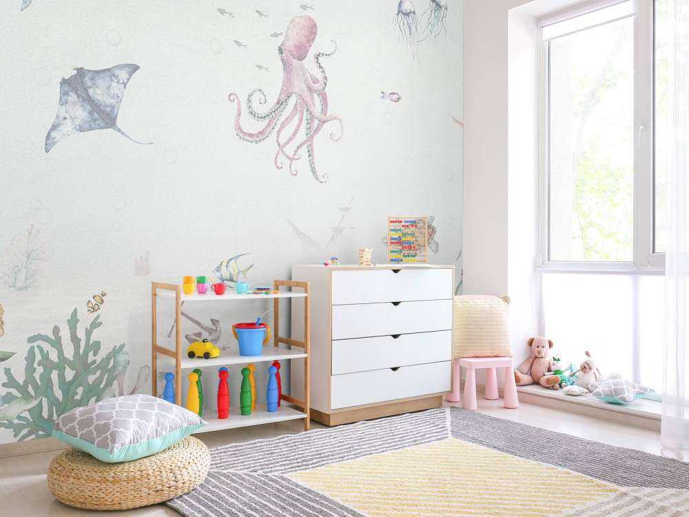 Onderwaterwereld van waterverf