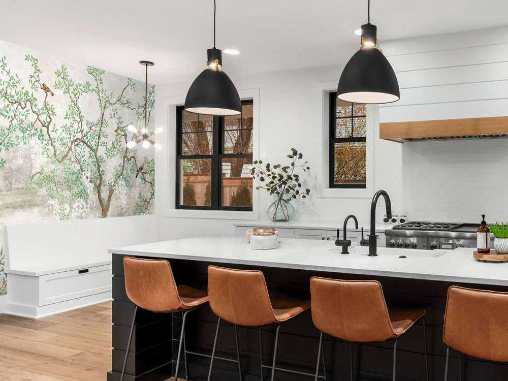 Vintage geschilderd landschap