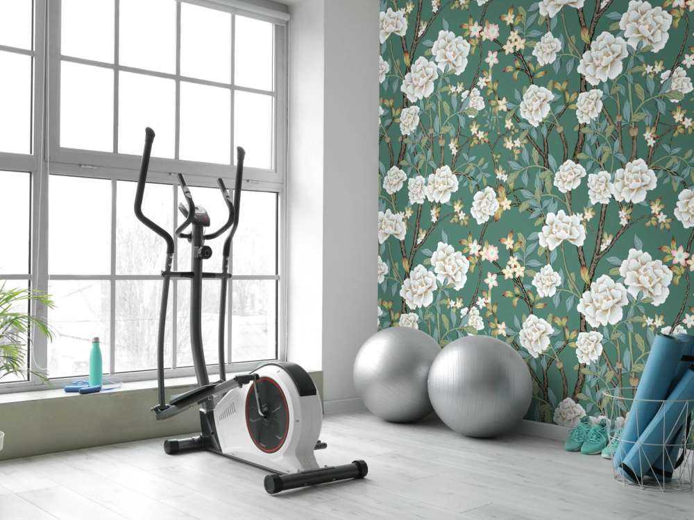 Pioenrozen op groene achtergrond