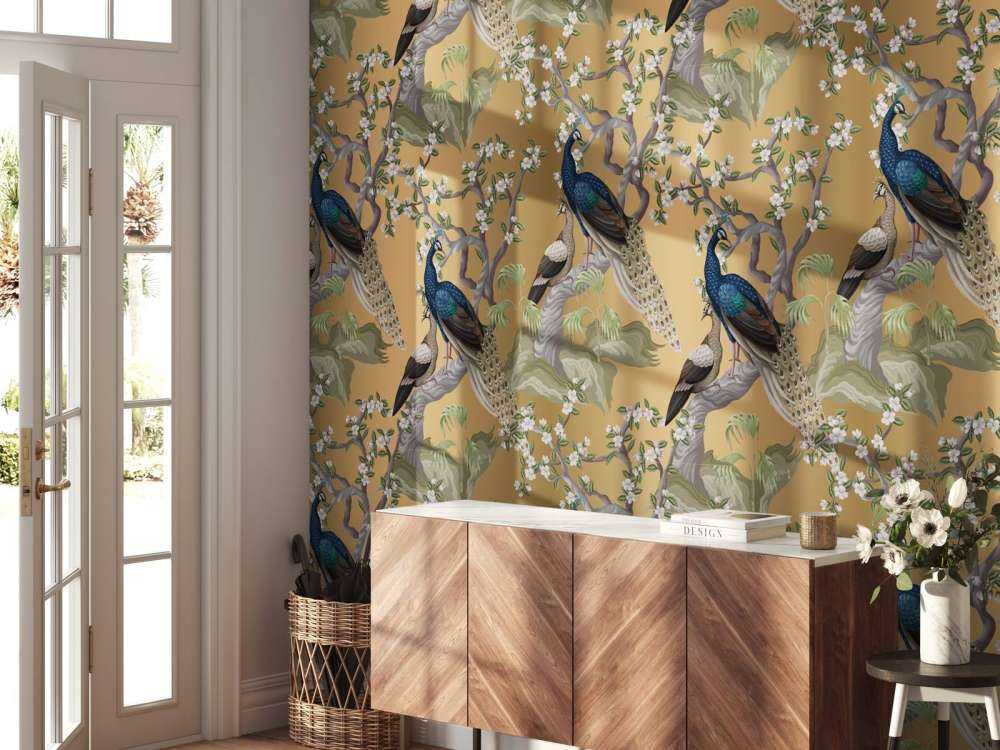 Pauwengefluister in Oase