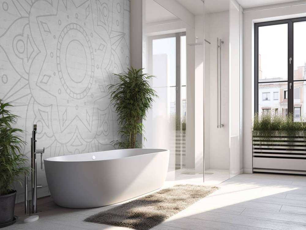 Geometrische Grijze Mandala