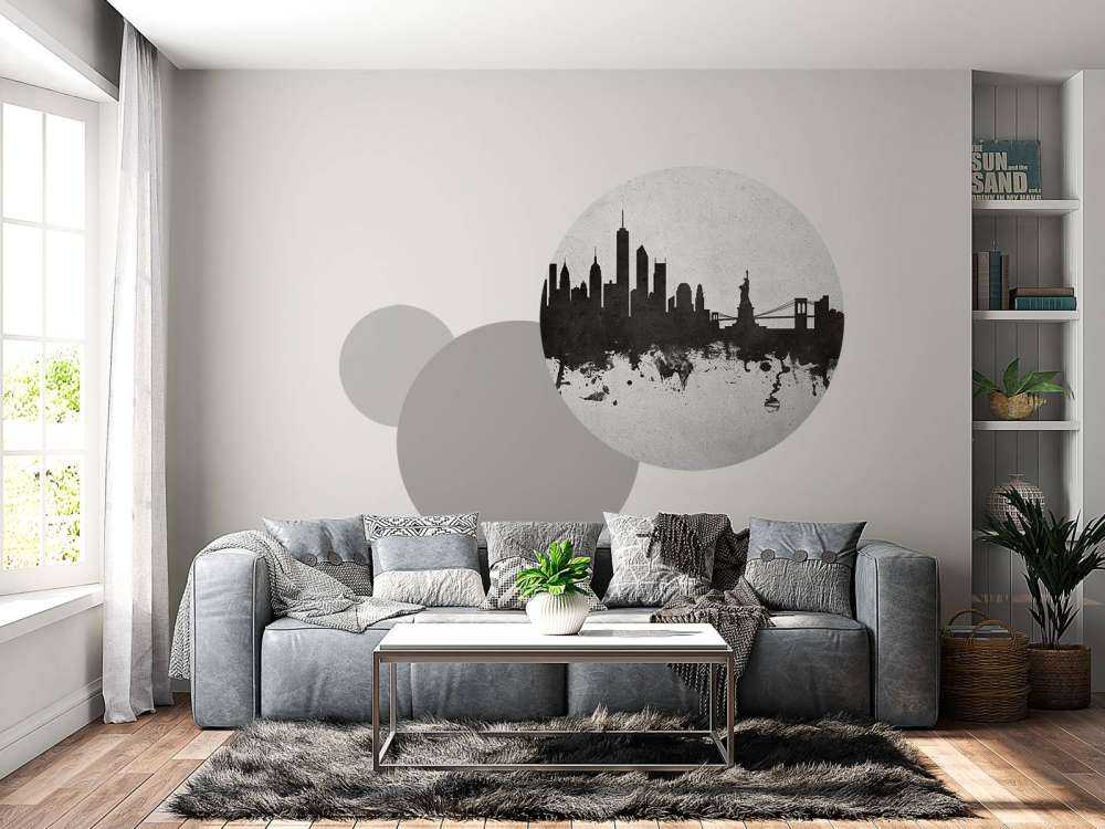Waterverf skyline, New York
