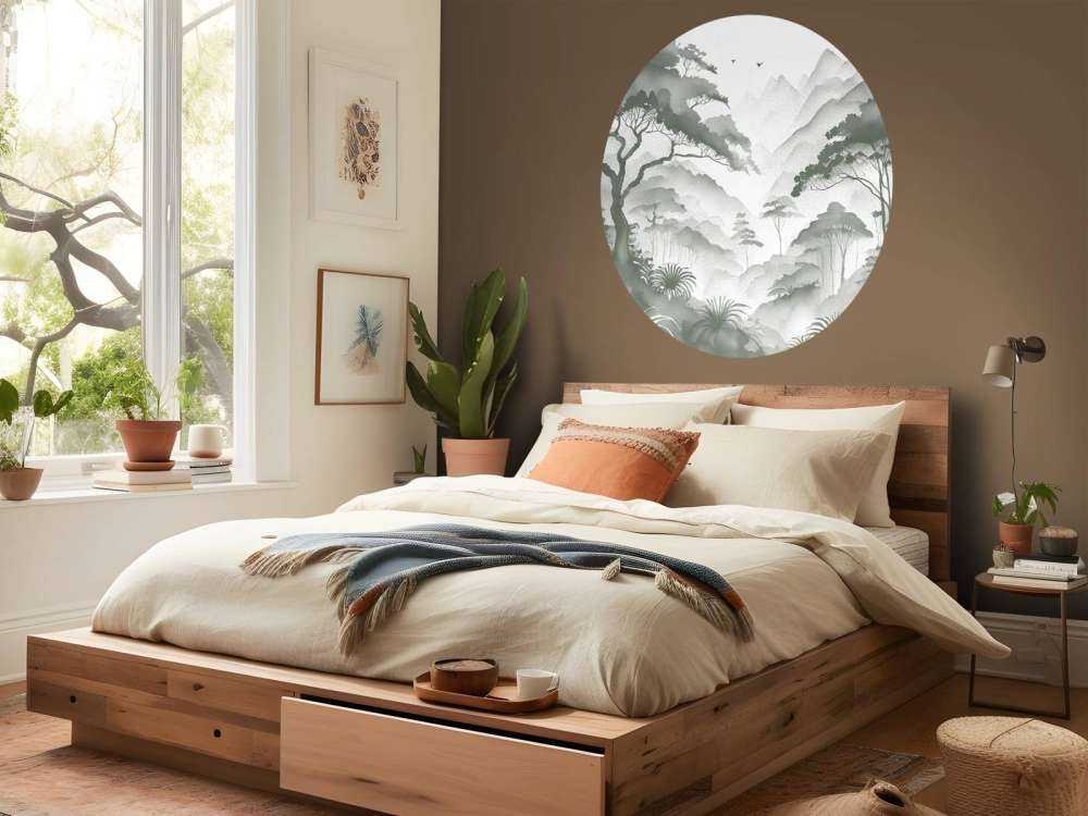 Mistige Bergvallei, groen