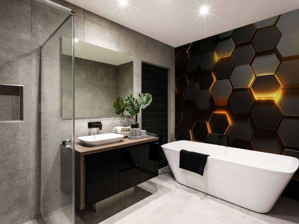 Gloeiend Gouden Hexagons