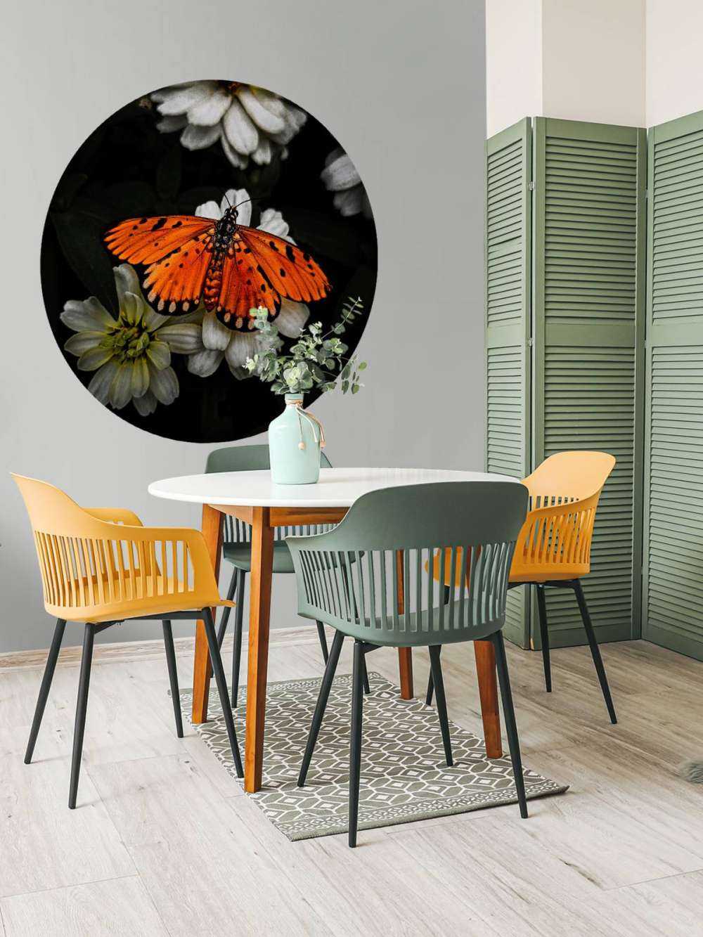 Monarchvlinder op een bloem