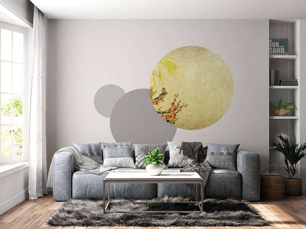 Chinees schilderij met kersenbloesem