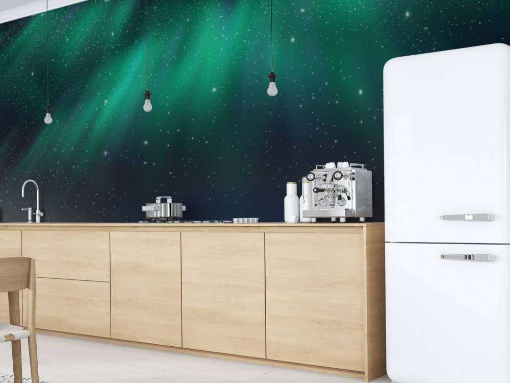 Noorderlicht met sterrenhemel