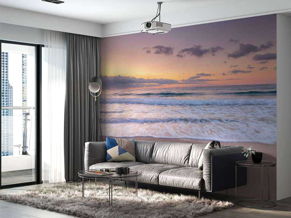 Mooie kleurrijke zonsondergang