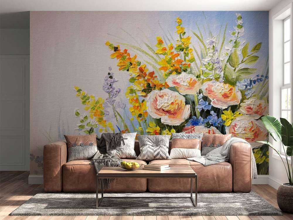 Boeket met zomerse bloemen