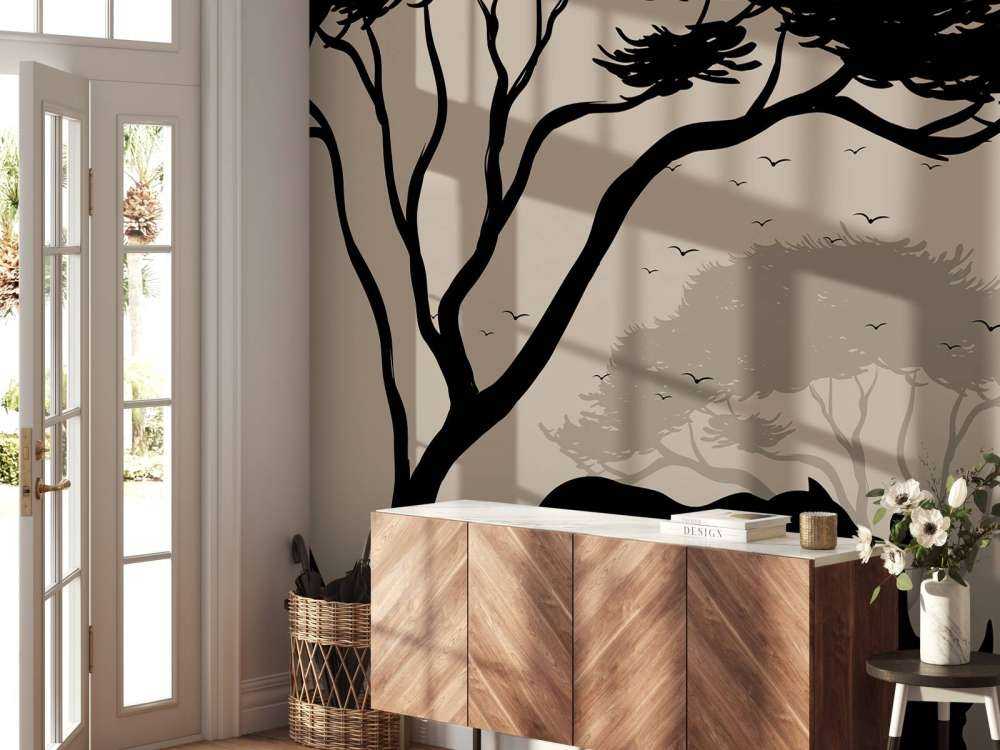 Silhouette van een neushoorn