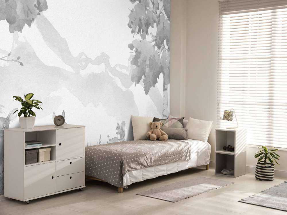 Hertjes in grijstinten