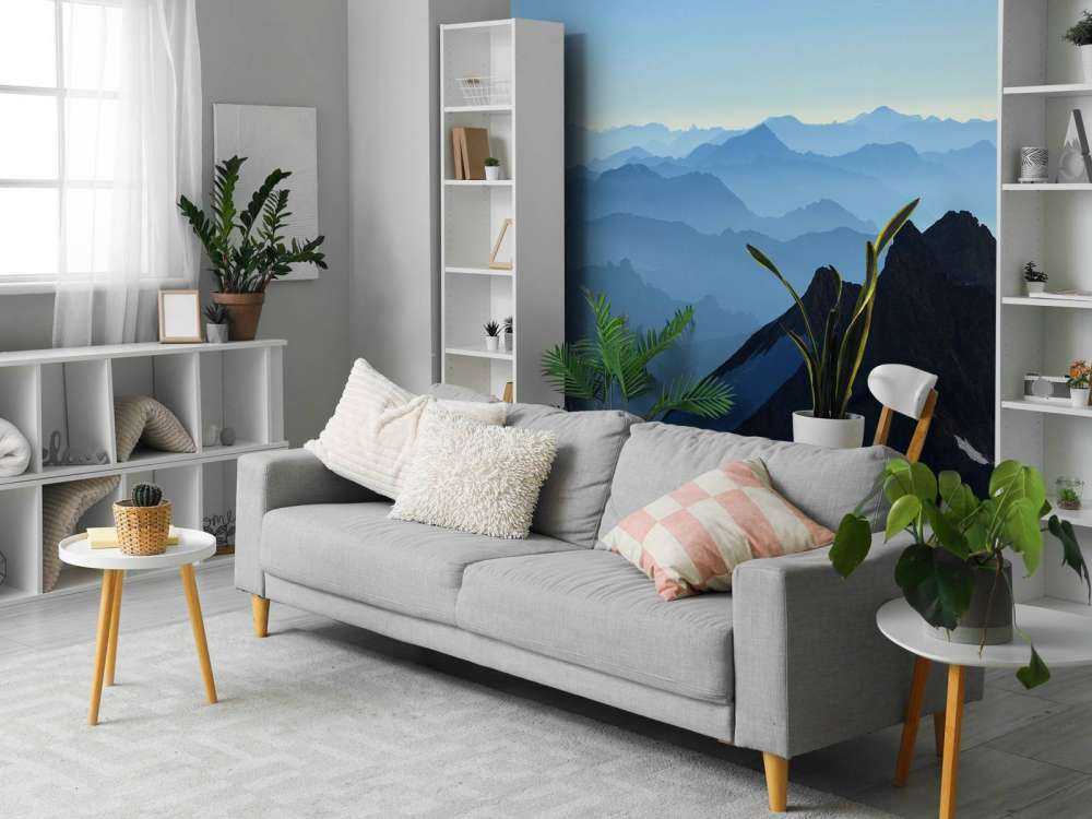 Bovenaanzicht van een berglandschap