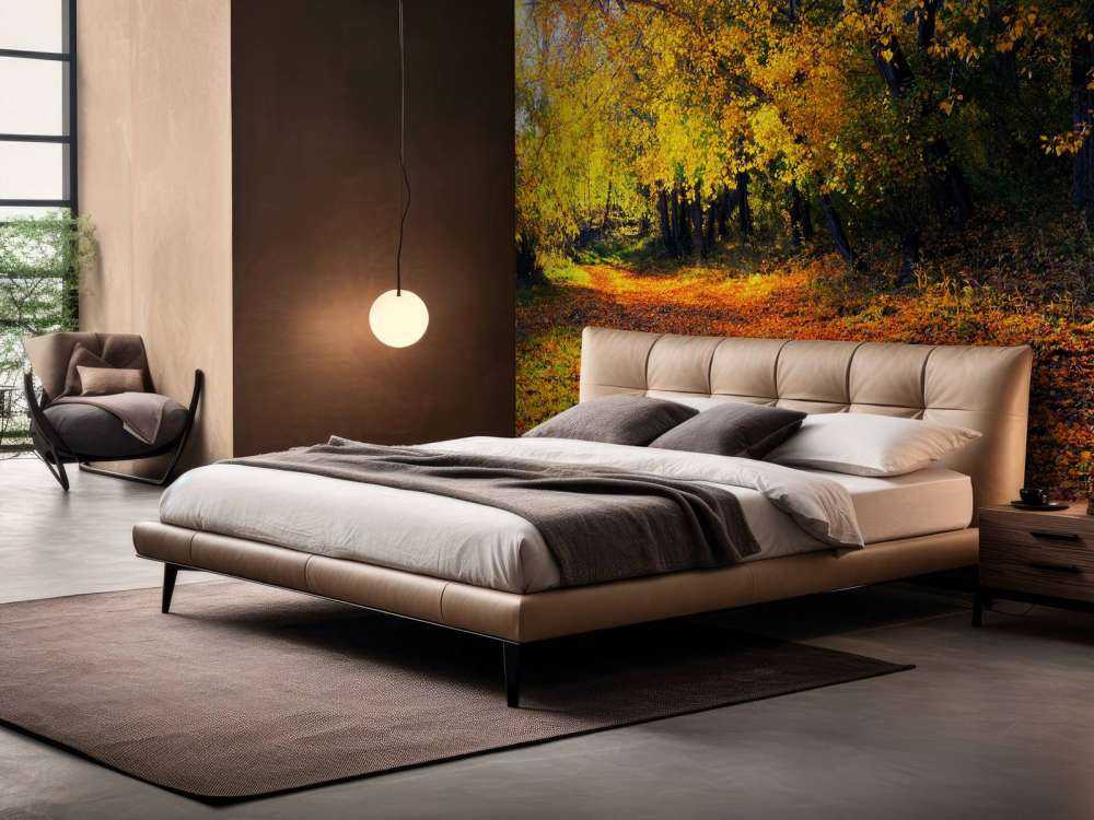 Herfstbos met Bomen en Bladeren