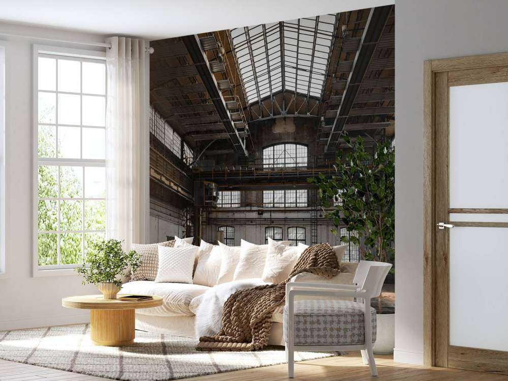 Verlaten industriële hal