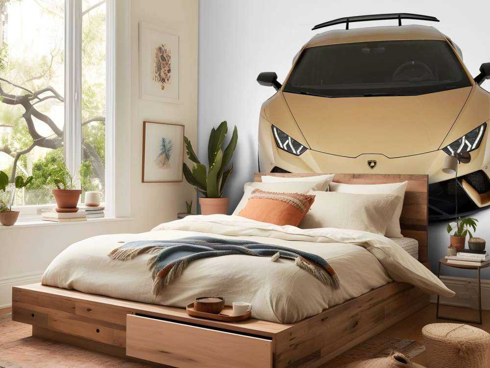 Lamborghini Huracán - Voorkant vanaf boven, wit