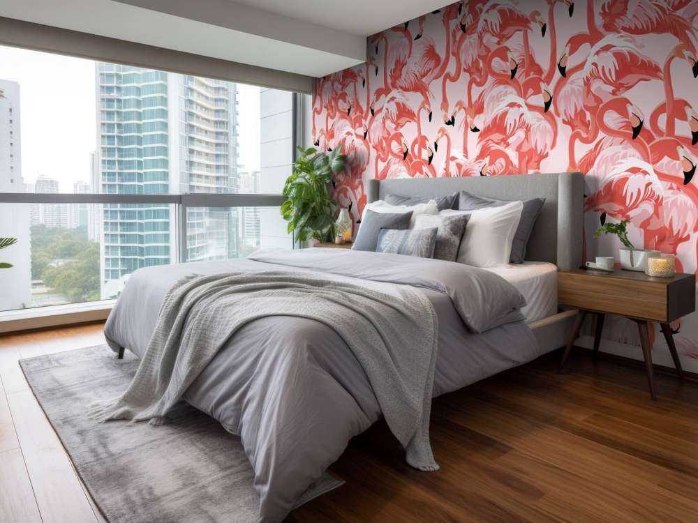 Exotische flamingo's