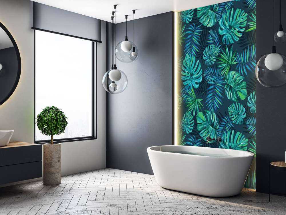 Tropische aquarel plantjes