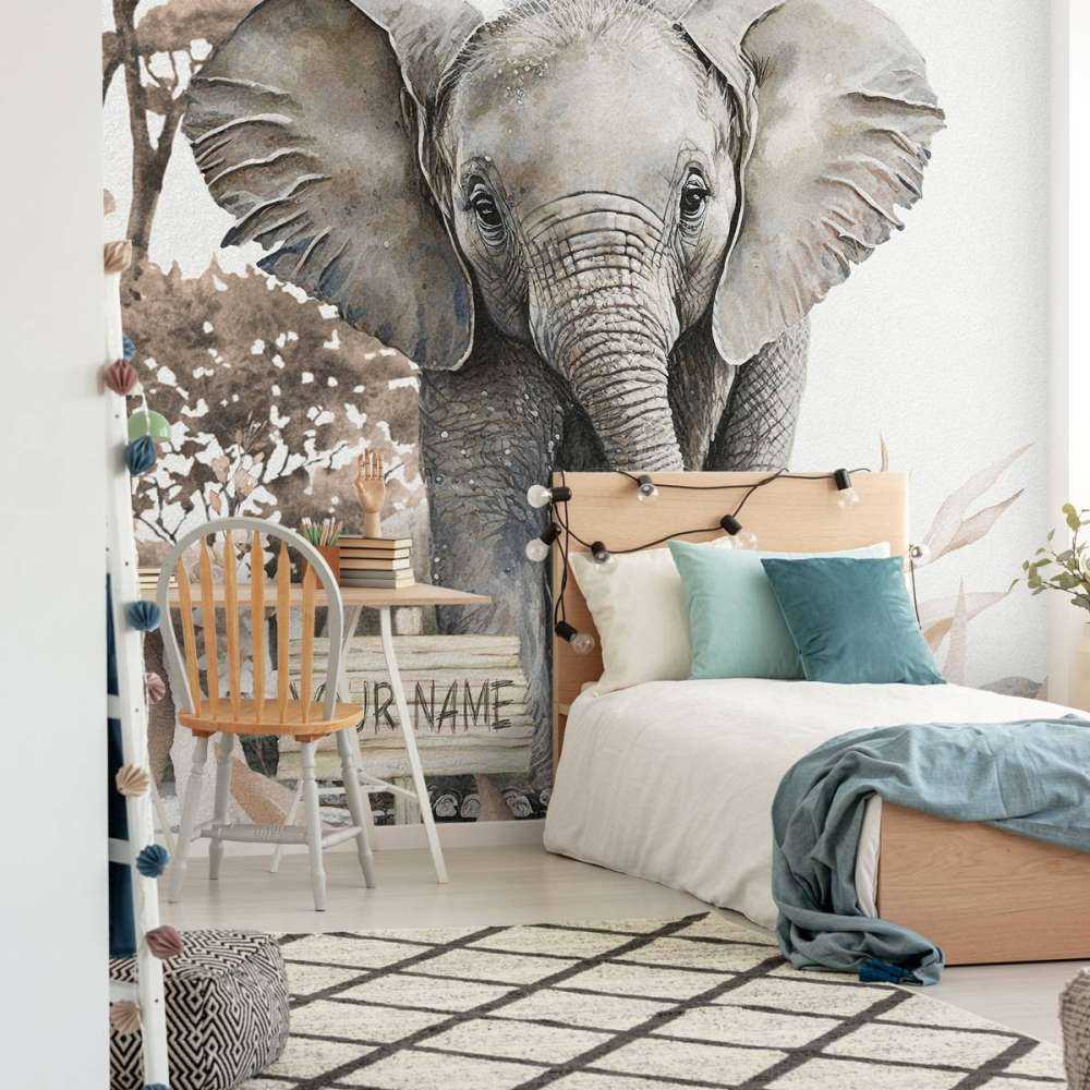 Olifantje in de jungle taupe