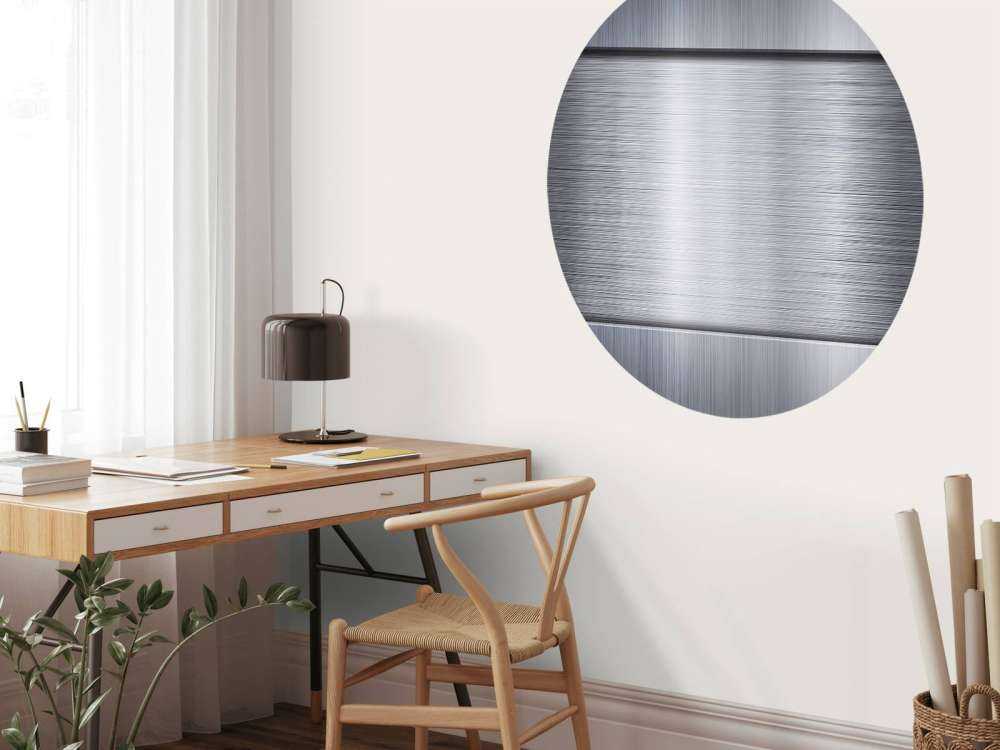 Geborstelde aluminium metalen plaat