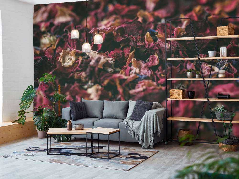 Opgedroogde bloemblaadjes