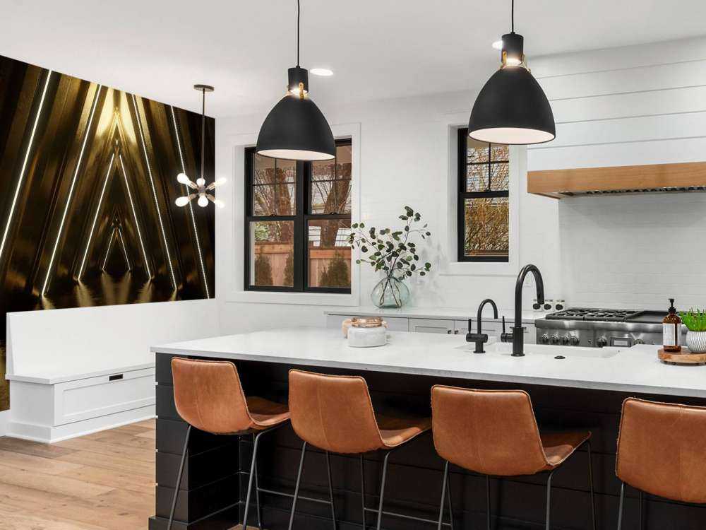 Donkere gouden tunnel