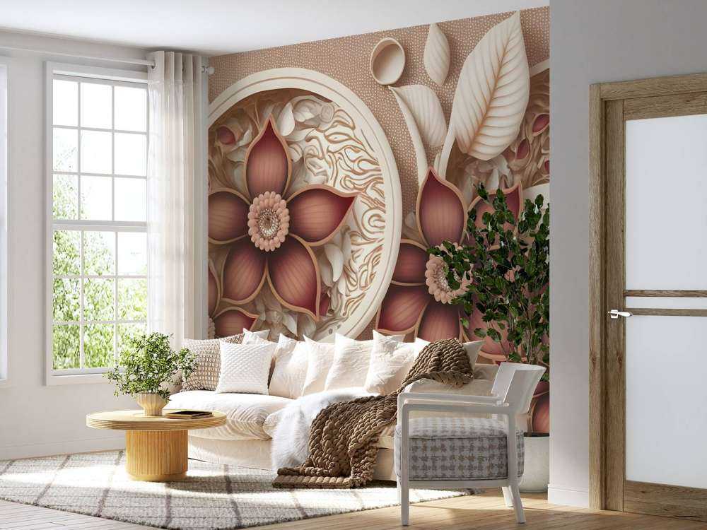 Bloemen en bladeren illustratie