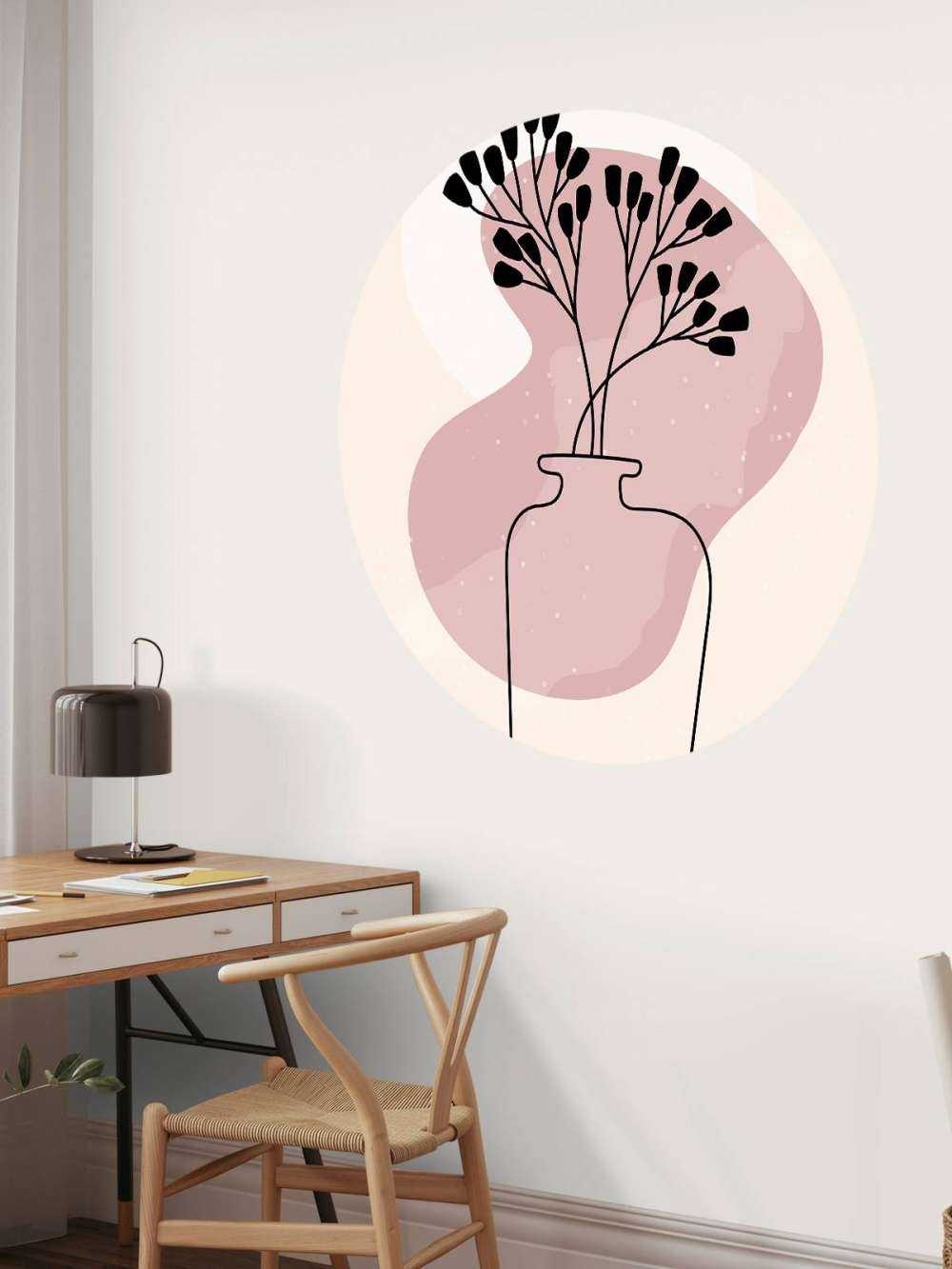 Minimalistische plant in een vaas