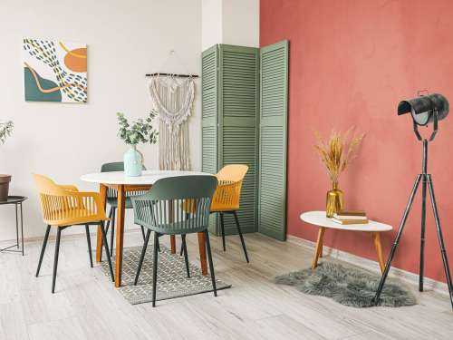 Verkleurd rood beton