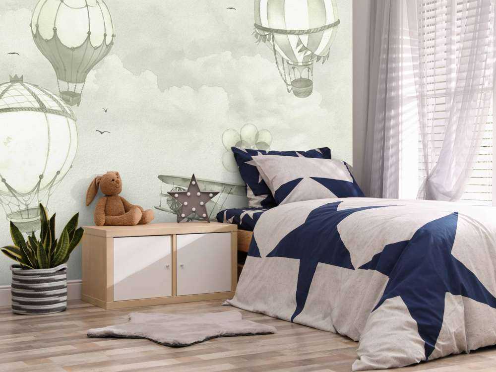 Luchtballonnen in groen