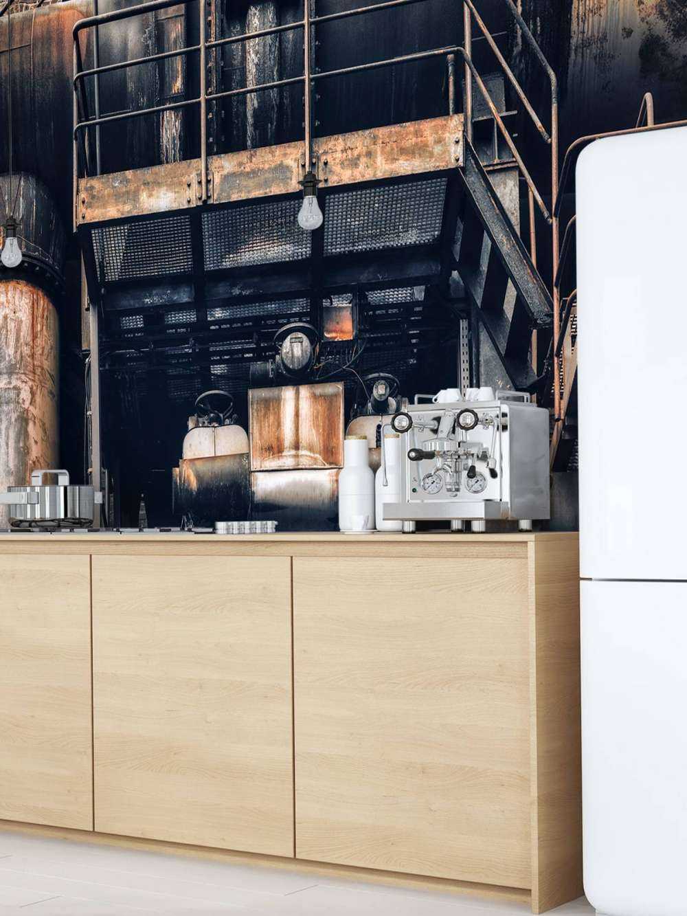 Buizen bij oude fabriek