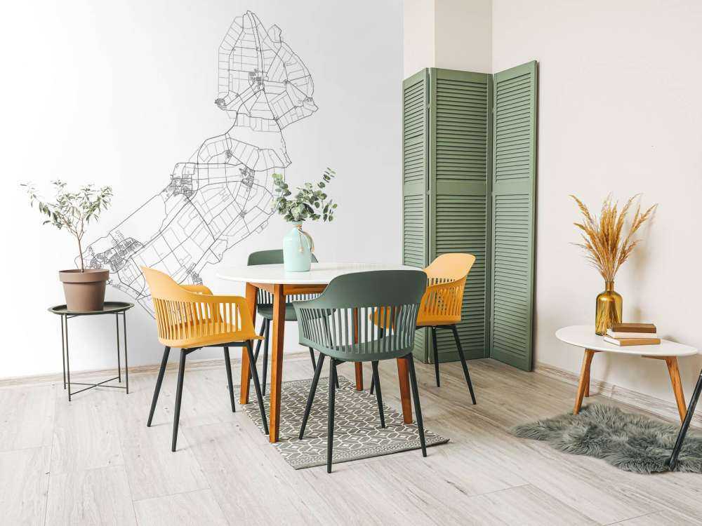 Plattegrond van Flevoland, wit